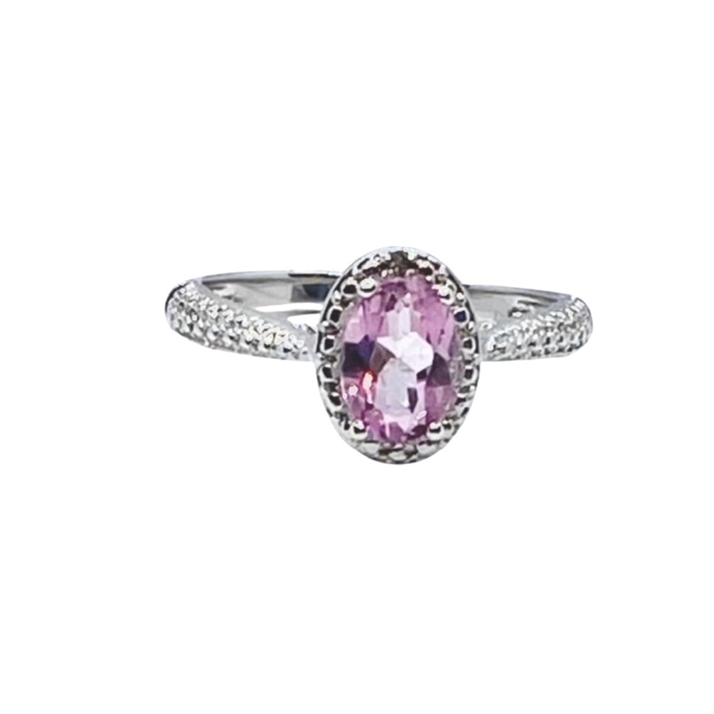 🆕 3/4CT Pink Topaz Ring